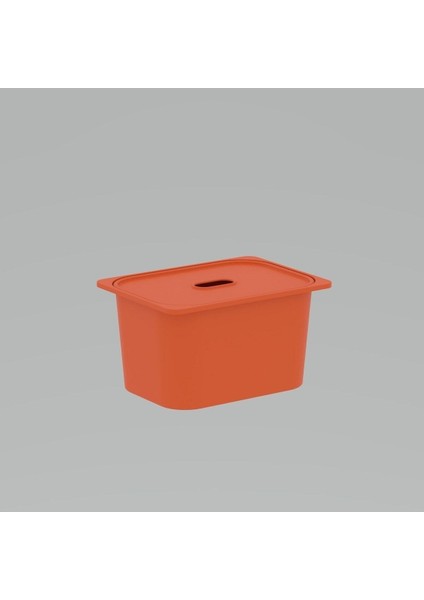 3 Adet Turuncu Derin Kapaklı Oyuncak Sepeti 3DS3K modelleri