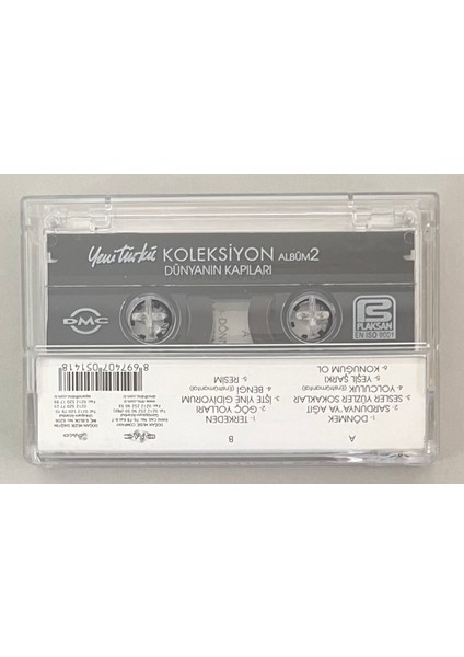 DMC Music Yeni Türkü Koleksiyon Albüm 2 Göç Yolları Kaset (Orjnal Dönem Baskı Kaset)