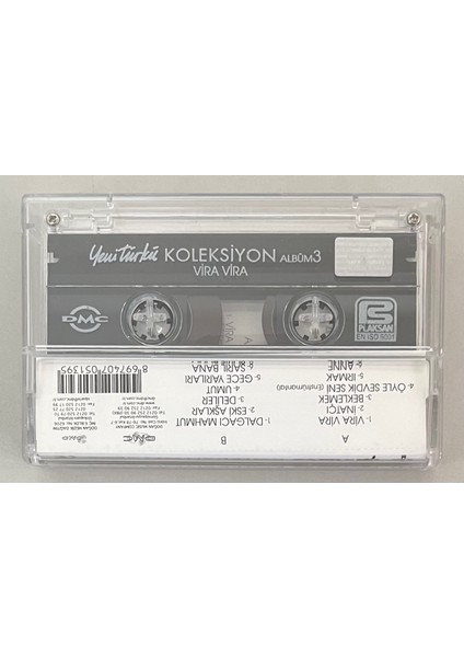 Yeni Türkü Koleksiyon Albüm 3 Vira Vira Kaset (Orjnal Dönem Baskı Kaset)