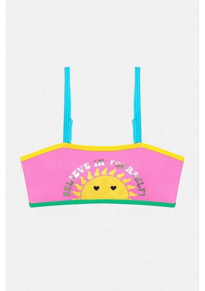 Genç Kız Summer Bandeau Çok Renkli Bikini Takımı fiyatları