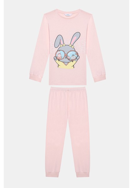 Kız Çocuk Volleybunny 2li Çok Renkli Pijama Takımı