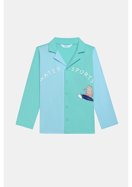 Erkek Çocuk Water Sport Kırık Beyaz Gömlek Pijama Takımı fiyatları