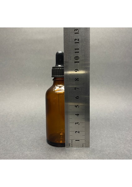50ML Kahverengi Cam Damlalıklı Şişe , Siyah Plastik Kapak , 50CC Amber Cam Damlalıklı Şişe x 6 Adet