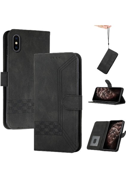 Kullanışlı Stand Özelliği ile iphone Xs Max Cüzdan Kılıf Pu Deri Kart Kapağı ile Uyumlu (Yurt Dışından)