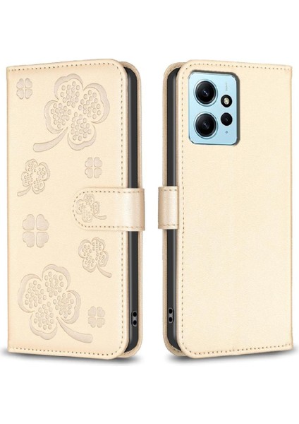 Xiaomi Redmi Not 12 Için Flip Case 4g Çok Renkli Cüzdan Kart Yuvaları Tutucu (Yurt Dışından)