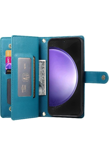 Mays Shop Samsung Galaxy S23 Fe Kickstand Çok Fonksiyonlu Kart Yuvaları Için Flip Case (Yurt Dışından)