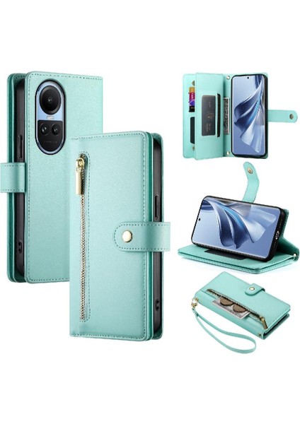 Oppo Oppo 10 5g/10 Pro 5g Bilek Kayışı Çok Fonksiyonlu Kart Için Flip Case (Yurt Dışından)