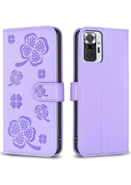 Xiaomi Redmi Not 10 Için Flip Case Pro Max Kart Yuvaları Tutucu Kickstand Pu (Yurt Dışından)