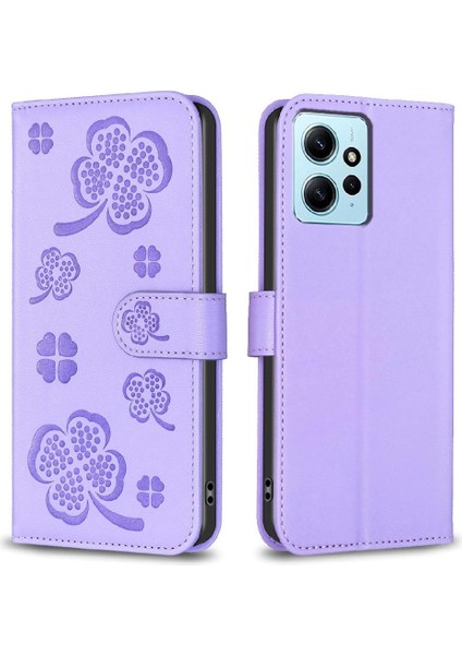 Xiaomi Redmi Not 12 Için Flip Case 4g Çok Renkli Cüzdan Kart Yuvaları Tutucu (Yurt Dışından)