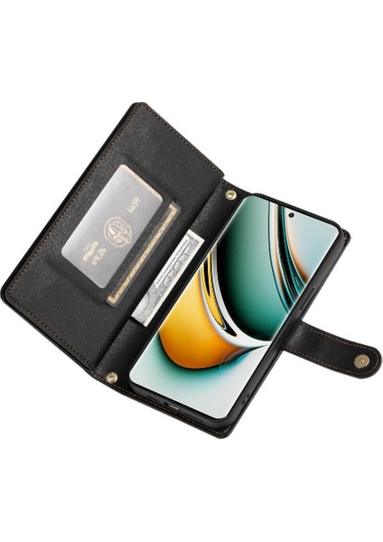 Realme 11 Pro Artı 5g Çok Fonksiyonlu Kart Yuvaları Kickstand Için Flip Case (Yurt Dışından)