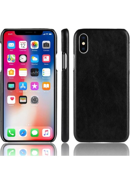 IPhone Xs Max Lychee Desen Anti Scratch Koruyucu Kapak Için Retro Kılıf (Yurt Dışından)