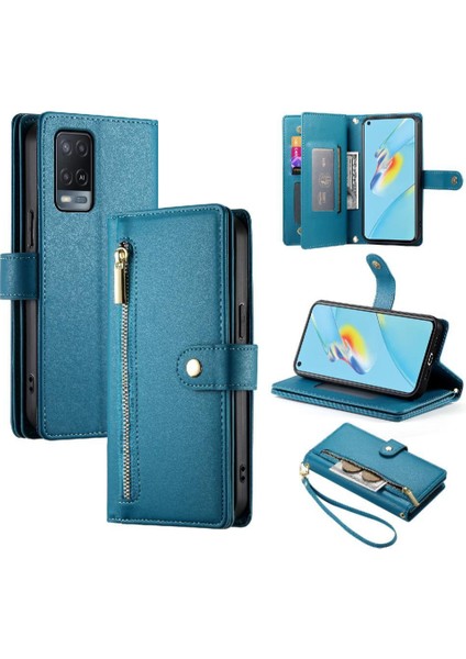 Oppo Oppo 5g Bilek Kayışı Kickstand Çok Fonksiyonlu Kart Yuvaları Için Flip Case (Yurt Dışından)