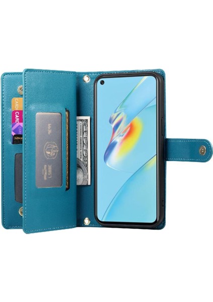 Oppo Oppo 5g Bilek Kayışı Kickstand Çok Fonksiyonlu Kart Yuvaları Için Flip Case (Yurt Dışından)