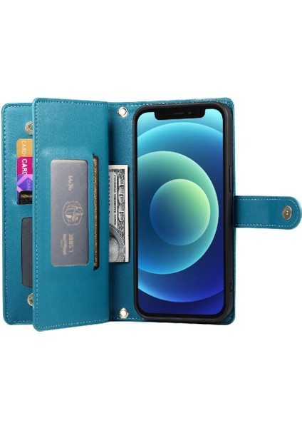 IPhone 12 Mini Bilek Kayışı Cüzdan Bölmesi Kart Yuvaları Için Flip Case (Yurt Dışından) modelleri