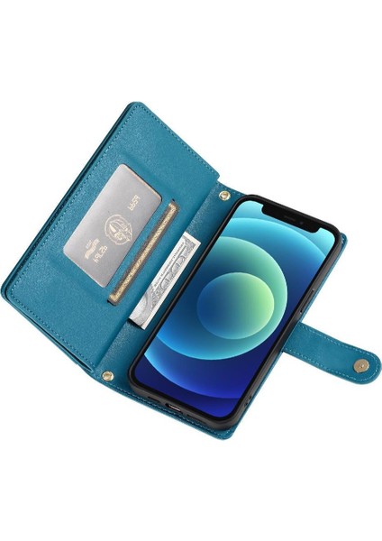 IPhone 12 Mini Bilek Kayışı Cüzdan Bölmesi Kart Yuvaları Için Flip Case (Yurt Dışından) indirimleri