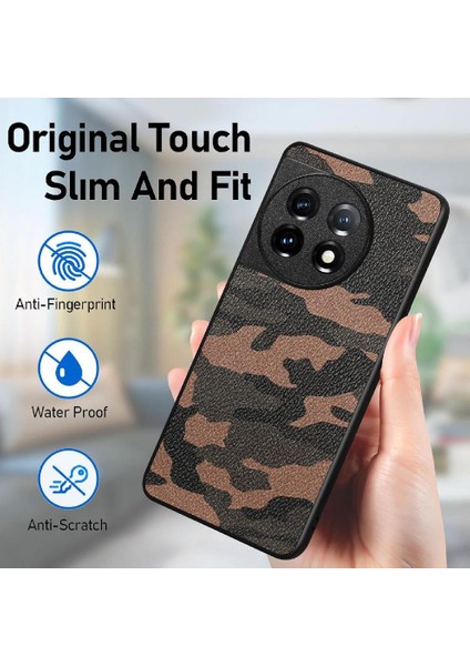 Oneplus 11 Camo Tasarım Hafif Anti Damla Kablosuz Şarj Için Kılıf (Yurt Dışından)