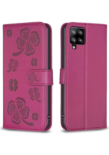 Samsung Galaxy Flip 5g Kart Yuvaları Için Flip Case Tutucu Kickstand Yonca Pu (Yurt Dışından)
