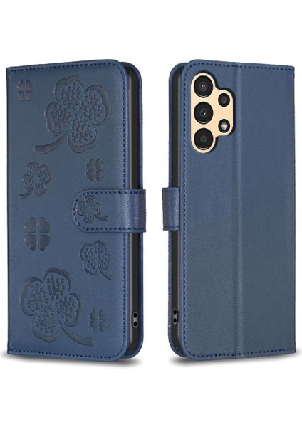 Samsung Galaxy Için Flip Case A52S 5g Yonca Çiçek Pu Deri Çok Renkli (Yurt Dışından)