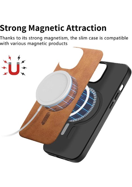 IPhone 13 Için Kılıf Pro Max Kablosuz Şarj Hafif Ince Magsafe Araba (Yurt Dışından)