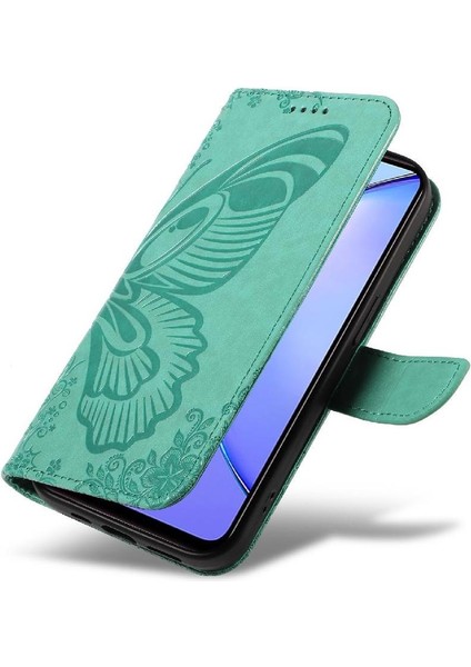 Vıvo Y17S 4g Için Flip Case Kabartmalı Kelebek Ayrılabilir El Kayışı Yüksek (Yurt Dışından)