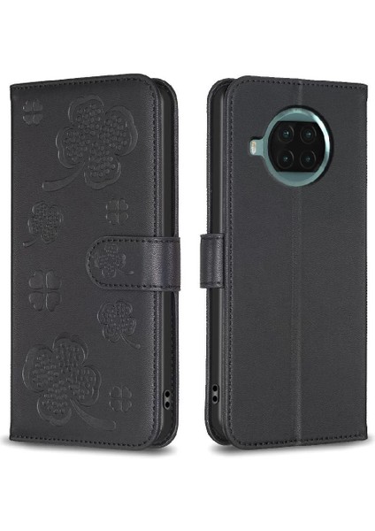 Xiaomi 10T Lite Yonca Çiçek Çok Renkli Pu Deri Kart Için Flip Case (Yurt Dışından)