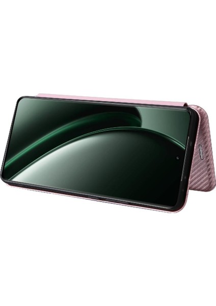 Kart Tutucu Kickstand Deri Folio Flip ile Realme Gt 6 Için Flip Case (Yurt Dışından)