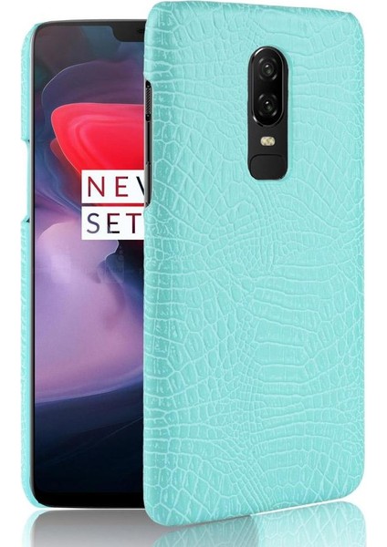 Oneplus 6 Klasik Timsah Moda Uyumluluğu Için Şık Klasik Kılıf (Yurt Dışından)