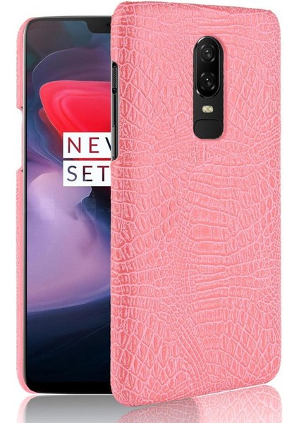 Oneplus 6 Klasik Timsah Moda Uyumluluğu Için Şık Klasik Kılıf (Yurt Dışından)