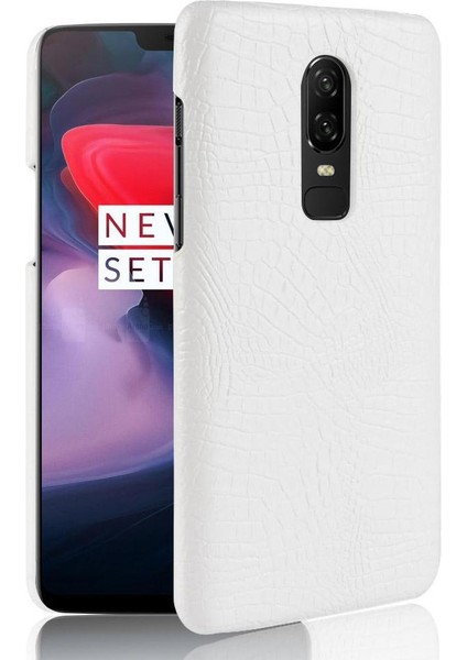 Oneplus 6 Klasik Timsah Moda Uyumluluğu Için Şık Klasik Kılıf (Yurt Dışından)