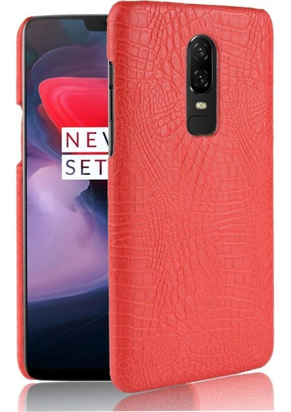 Oneplus 6 Klasik Timsah Moda Uyumluluğu Için Şık Klasik Kılıf (Yurt Dışından)