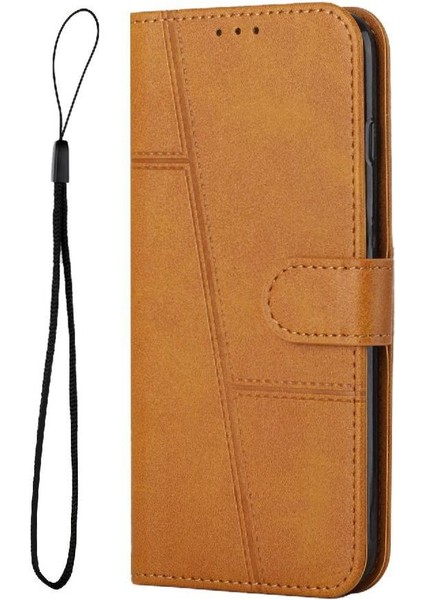 IPhone 16 Için Flip Case Artı Yan Toka Kart Ekleme Tam Koruma (Yurt Dışından)