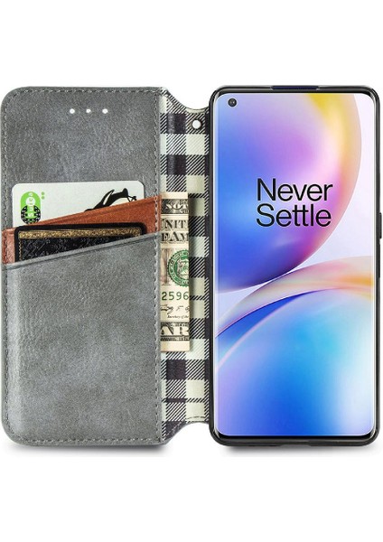 Oneplus 8 Pro Cüzdan Fonksiyonu Için Kılıf Deri Kılıf Kapak Çevirin Moda (Yurt Dışından)