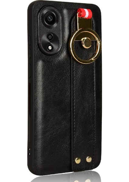 Oppo A78 4g Kolaylık Bilek Kayışı Premium Pu Deri Için Flip Case (Yurt Dışından) modelleri