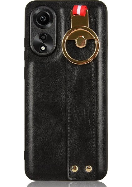 Oppo A78 4g Kolaylık Bilek Kayışı Premium Pu Deri Için Flip Case (Yurt Dışından) indirimleri