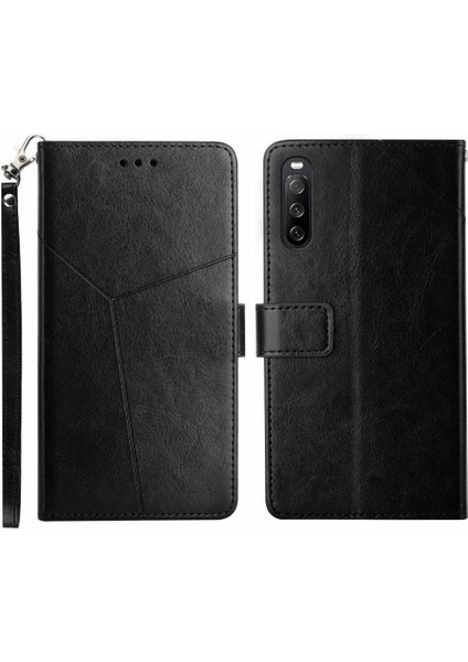 Sony Xperia 10 Vı Için Flip Case Deri Cüzdan Kapak Çevirin Kitap Katlanır Tpu (Yurt Dışından)