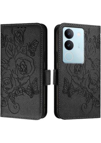 Vıvo V29 5G/V29 Pro 5g Pu Deri Kredi Kartı Yuvası Manyetik (Yurt Dışından)