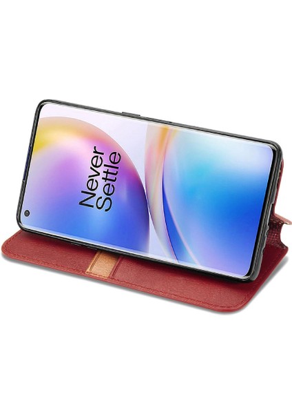 Oneplus 8 Pro Cüzdan Fonksiyonu Için Kılıf Deri Kılıf Kapak Çevirin Moda (Yurt Dışından)