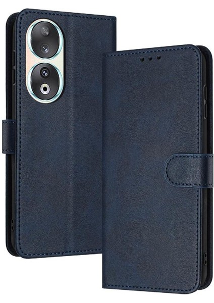 Kart Yuvası Pu Deri Kickstand ile Toka ile Onur 90 Için Flip Case (Yurt Dışından)