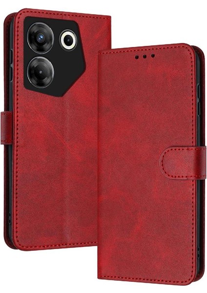 Tecno Camon 20 Pro 5g Için Toka Kickstand Pu Deri ile Flip Case (Yurt Dışından)