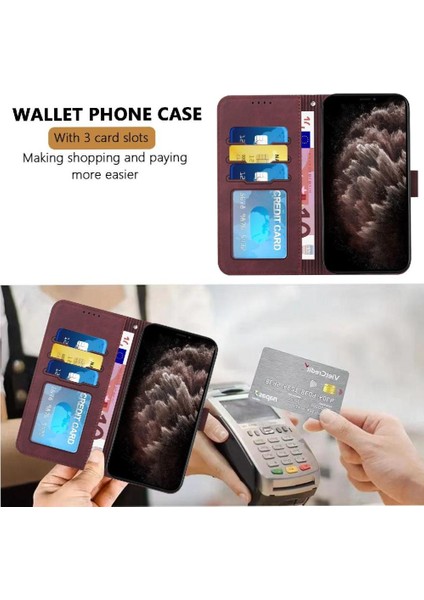 Telefon Kılıfı Için Oppo Oppo 10 Pro 5g Flip Folio Cüzdan Pu Deri Manyetik (Yurt Dışından)