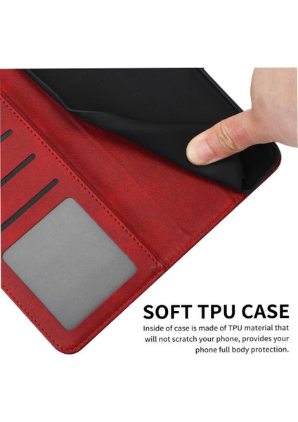 Kart Yuvası Saf Renk ile Realme C51 4g Pu Deri Için Flip Case (Yurt Dışından)