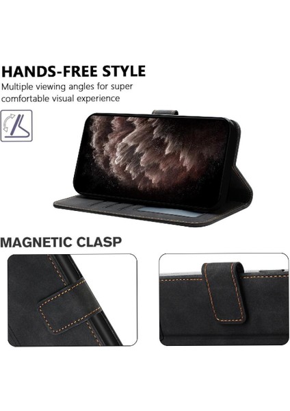 Oppo A78 4g Için Telefon Kılıfı Pu Deri Flip Folio Cüzdan El Kayışı Kapatma (Yurt Dışından) modelleri