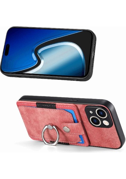 IPhone 15 Için Kılıf Artı Halka Tutucu Standı Crad Yuvası Manyetik Araç Montaj (Yurt Dışından)