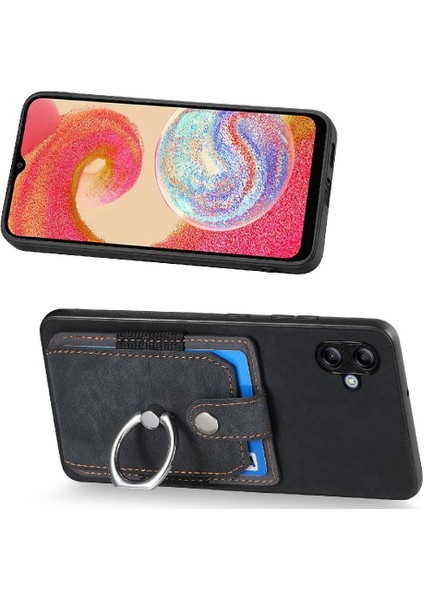 Samsung Galaxy A04E Için Kılıf Standı Manyetik Araç Montaj Halkası Tutucu Crad Yuvası (Yurt Dışından)