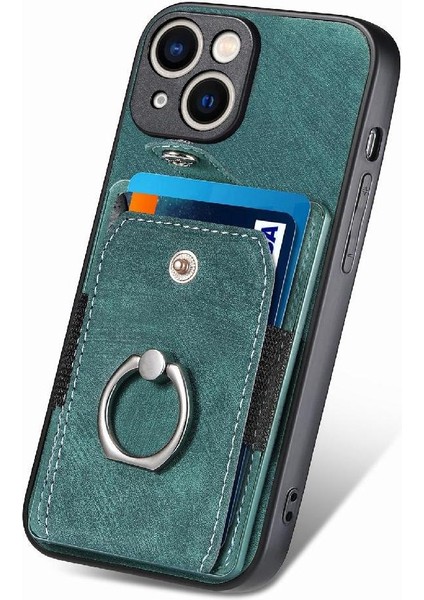 IPhone 15 Için Kılıf Artı Halka Tutucu Standı Crad Yuvası Manyetik Araç Montaj (Yurt Dışından)