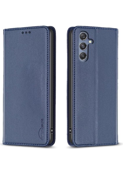 Samsung Galaxy M34 5g Iş Çoklu Kart Yuvası Manyetik Pu Için Flip Case (Yurt Dışından)