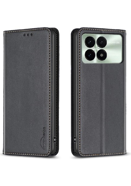 Xiaomi Poco F6 Pro Çok Renkli Pu Deri Iş Manyetik Için Flip Case (Yurt Dışından)