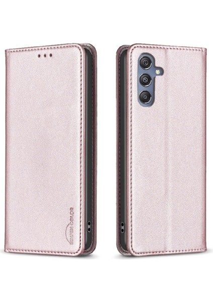 Samsung Galaxy M34 5g Iş Çoklu Kart Yuvası Manyetik Pu Için Flip Case (Yurt Dışından)