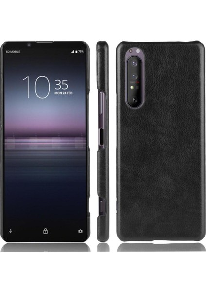 Sony Xperia 1 Iı Uyumluluk Lychee Desen Retro Kapak Için Retro Kılıf (Yurt Dışından)