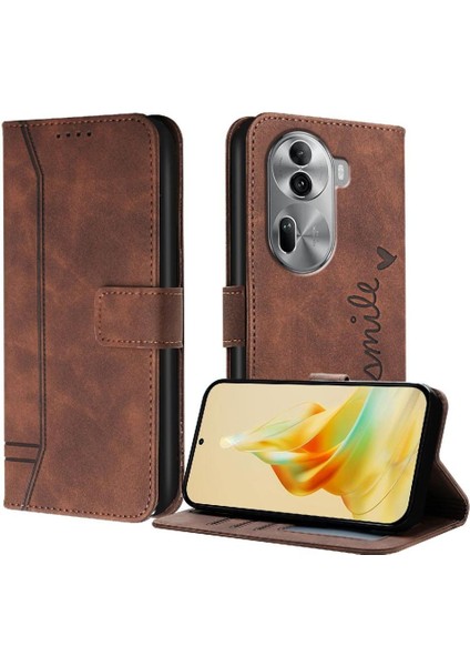 Oppo Phone 11 Pro 5g Için Telefon Kılıfı Kart Yuvaları Kapak El Kayışı Flip Folio (Yurt Dışından)